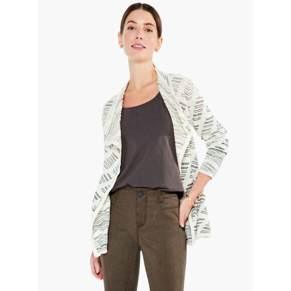 $148 Msrp Nic+Zoe Draped Ombre Cardigan - Picture 2 of 4